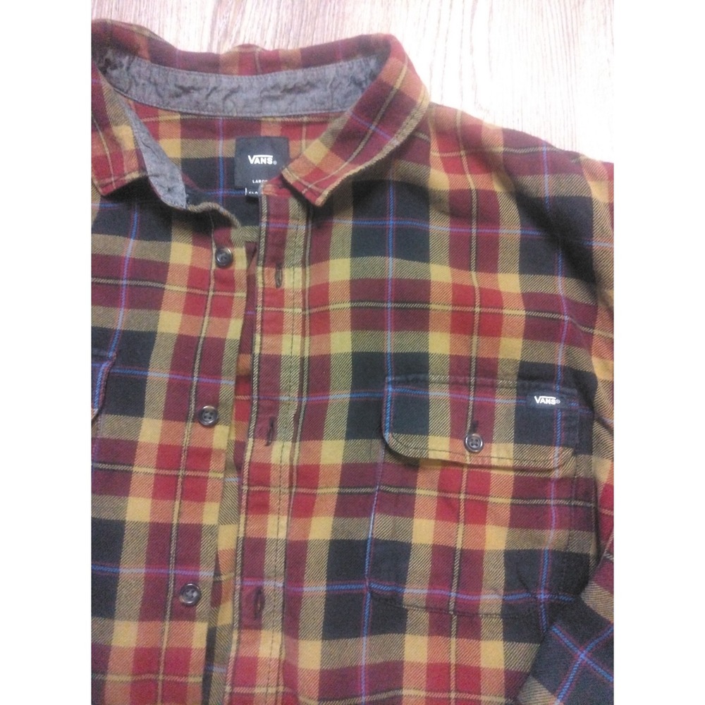 vans ‎ Off The Wall button up long sleeve Lg